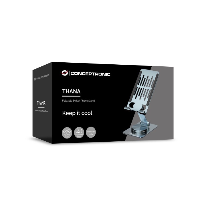 Soporte CONCEPTRONIC para Smartphone Plata (THANA08G)