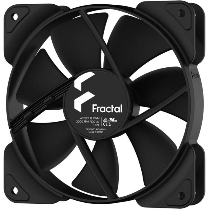 Fractal Design Aspect 12 PWM Ventilador Suplementario 120mm Negro