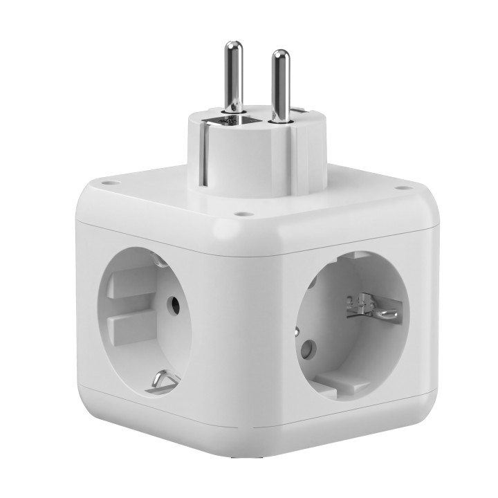Cargador Mars Gaming 3Schuko 2USB-A 2USB-C (MDCUBE20W)