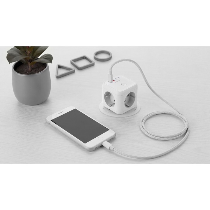 Cargador Mars Gaming 3Schuko 2USB-A 2USB-C (MDCUBE20W)