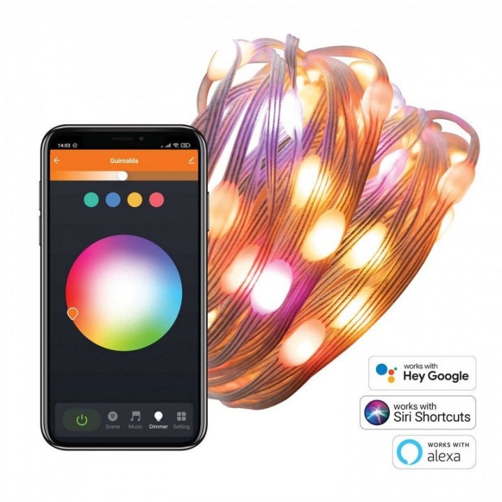 Muvit iO Guirnalda WiFi Dreamcolor Mini LED RGB 5m