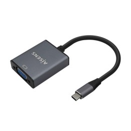 Conversor Aisens A109-0691 USB-C a VGA 15 cm Gris Plug and Play