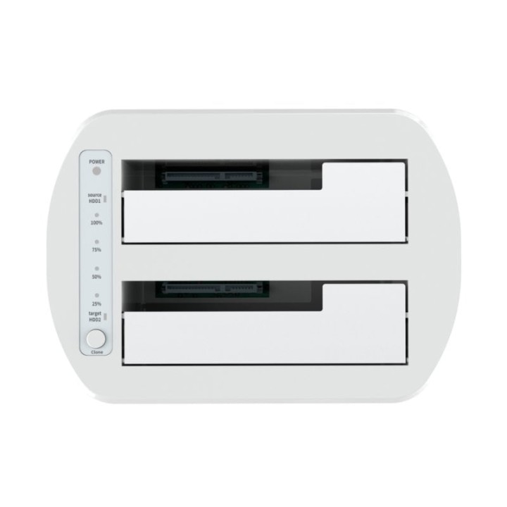 Aisens ASDS-D02W Docking Station para Discos Duros 2.5"/3.5" Blanca