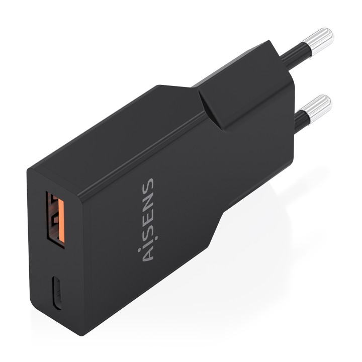 Cargador Pared AISENS GaN 30W USB-A/C Negro (A110-1005)