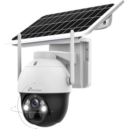 Nivian Cámara Vigilancia Seguridad 360º 4G SIM incluida Panel Solar 7W Batería Larga