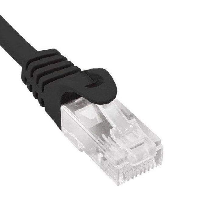 Cable de red Phasak PHK1752 Cat.6 25 cm CCA UTP RJ45 negro