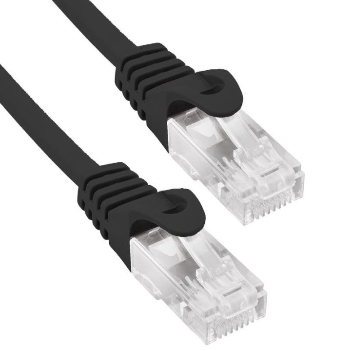 Cable de red Phasak PHK1752 Cat.6 25 cm CCA UTP RJ45 negro