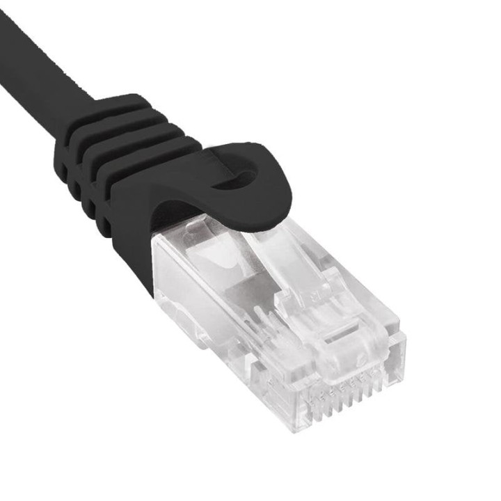 Cable de red Phasak PHK1752 Cat.6 25 cm CCA UTP RJ45 negro