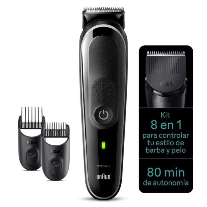 Braun Series 3 MGK3440 Recortadora Inalámbrica 8 en 1 para Hombre