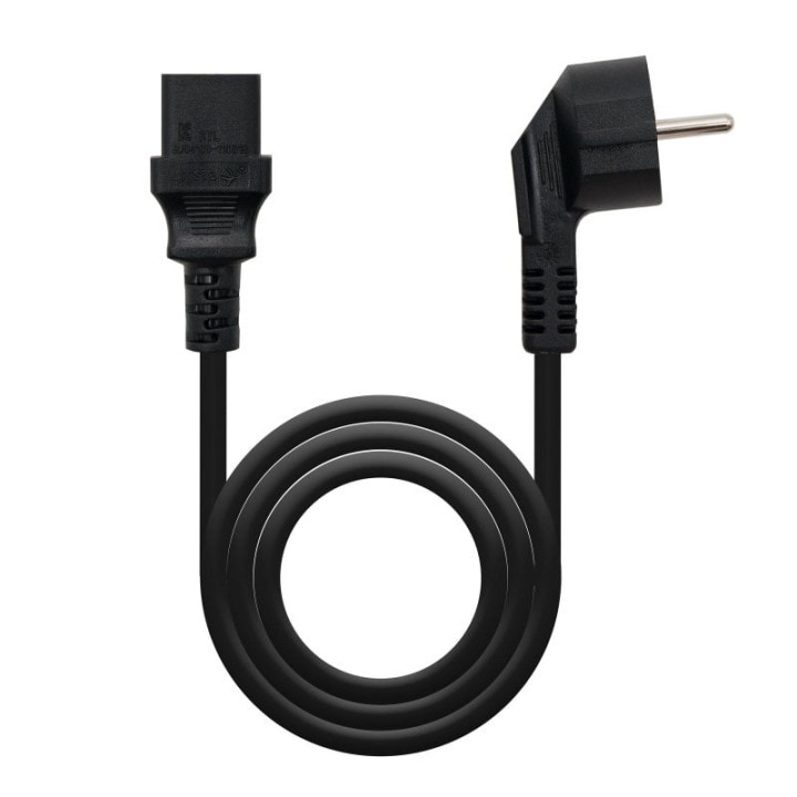 Nanocable Cable Alimentación CPU CEE7/M-C13/H 2m Negro