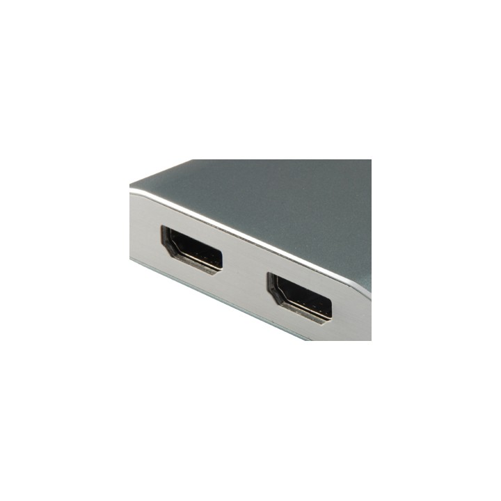 Adaptador EQUIP USB-C/M a 2x HDMI/H Plata (EQ133464)