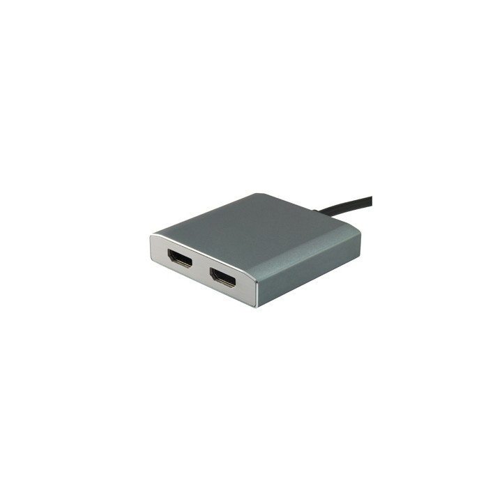 Adaptador EQUIP USB-C/M a 2x HDMI/H Plata (EQ133464)