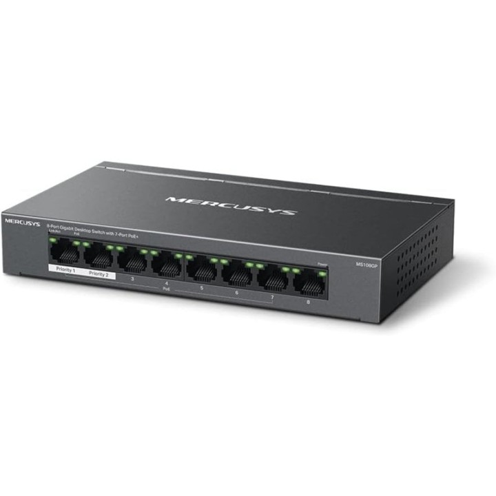 Mercusys MS108GP Switch Gigabit Ethernet 8 Puertos PoE
