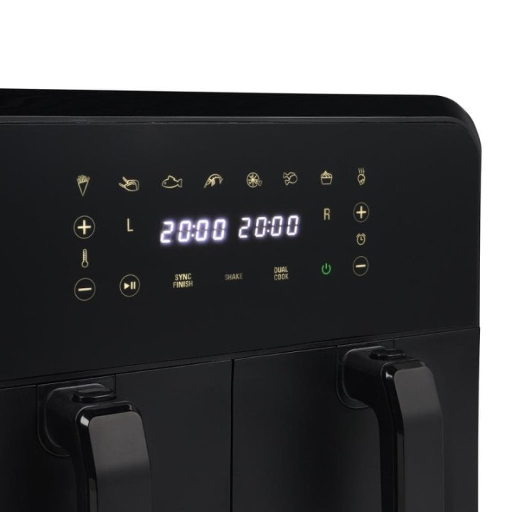 Princess 182068 Freidora de Aire Doble Cesta 8L 2400W