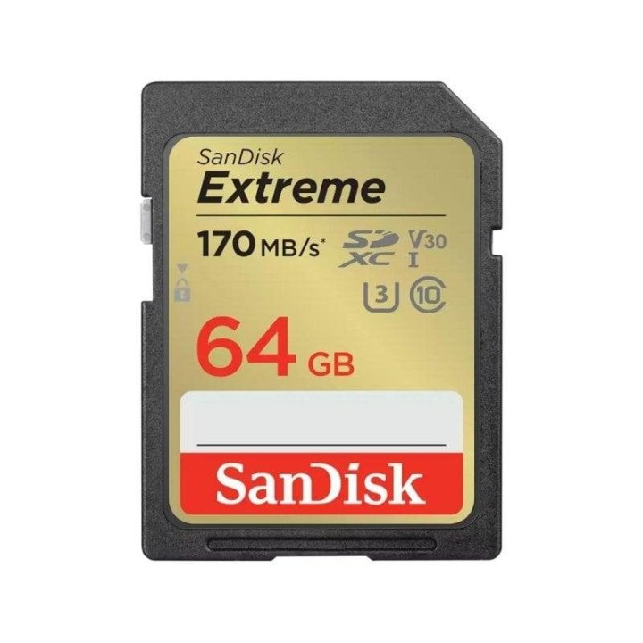 SanDisk Extreme SDXC 64GB UHS-I V30 Clase 10