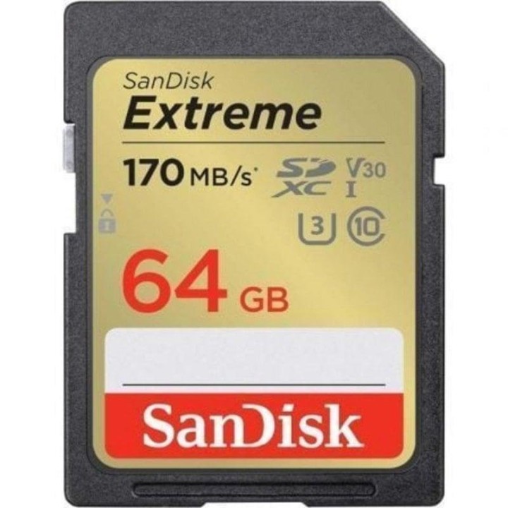 SanDisk Extreme SDXC 64GB UHS-I V30 Clase 10