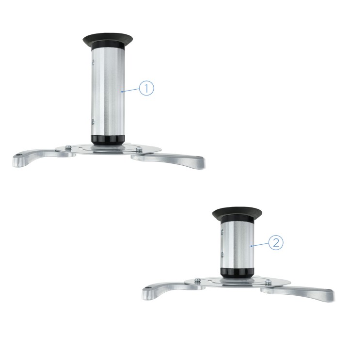 Soporte TOOQ Techo Proyector 10Kg Plata (PJ1010TN-S)