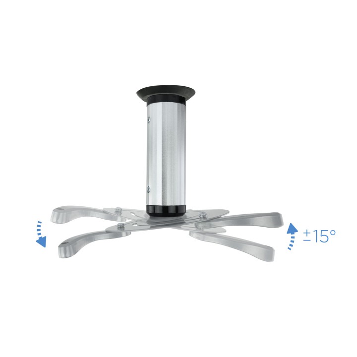 Soporte TOOQ Techo Proyector 10Kg Plata (PJ1010TN-S)