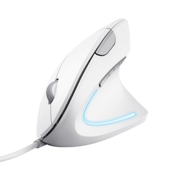 Trust Verto Ratón Ergonómico Vertical USB 1600 DPI Blanco