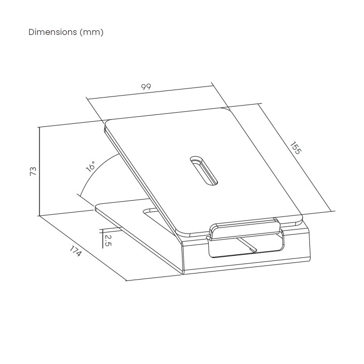 Soporte Sobremesa AISENS para 2 Altavoces (SPK08U-427)