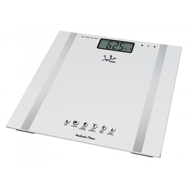 Jata Hogar 532 Báscula Digital Analizadora Corporal de Baño Máx. 180Kg Blanco