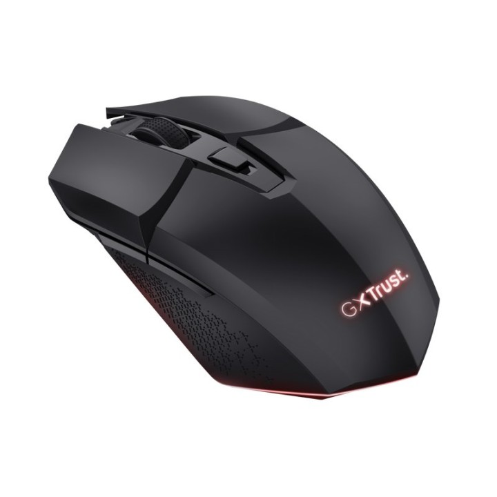 Trust GXT 110 FELOX Ratón Gaming Inalámbrico Iluminado 4800 DPI Negro