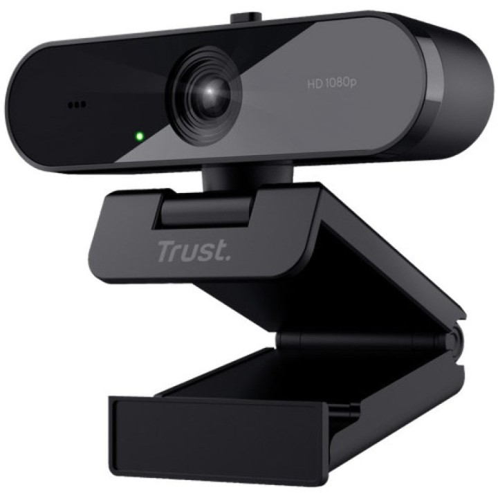 Trust TW-200 Webcam Full HD con Gran Angular Negra