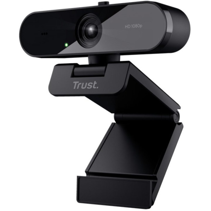Trust TW-200 Webcam Full HD con Gran Angular Negra