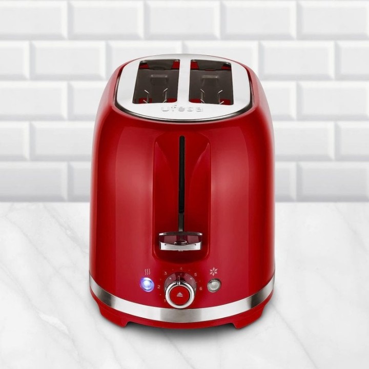 Ufesa Classic Pinup Tostador Retro 7 Niveles de Tostado 850W Rojo