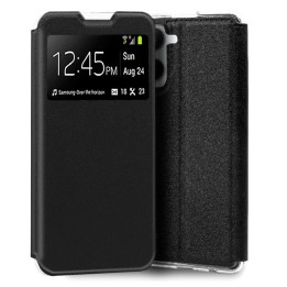 Cool Funda Flip Cover Liso Negra para Realme 10
