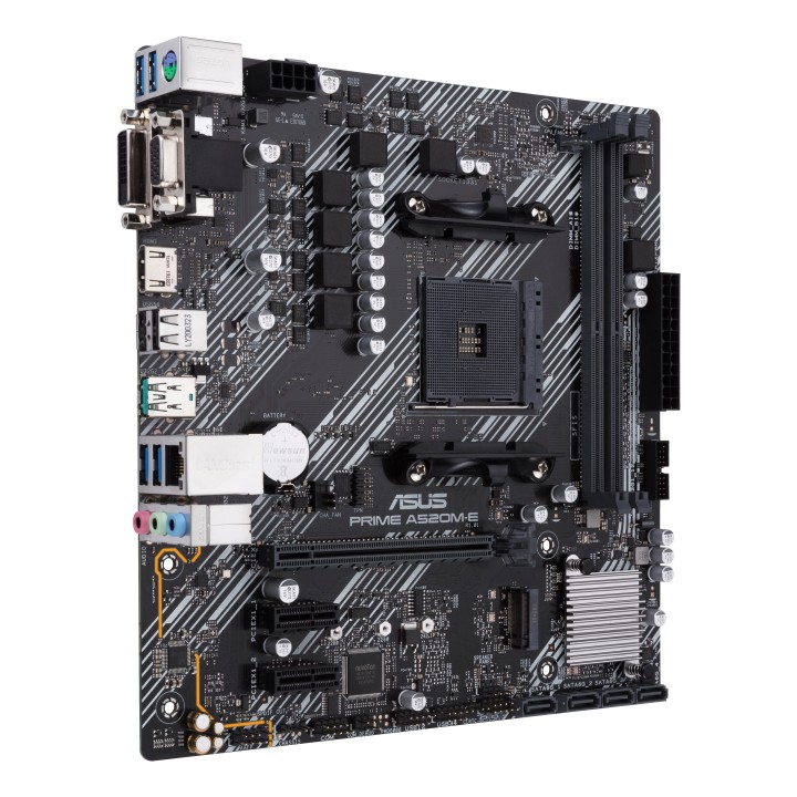 ASUS PRIME A520M-E/CSM: (AM4) 2DDR4 HDMI VGA DVI-D mATX