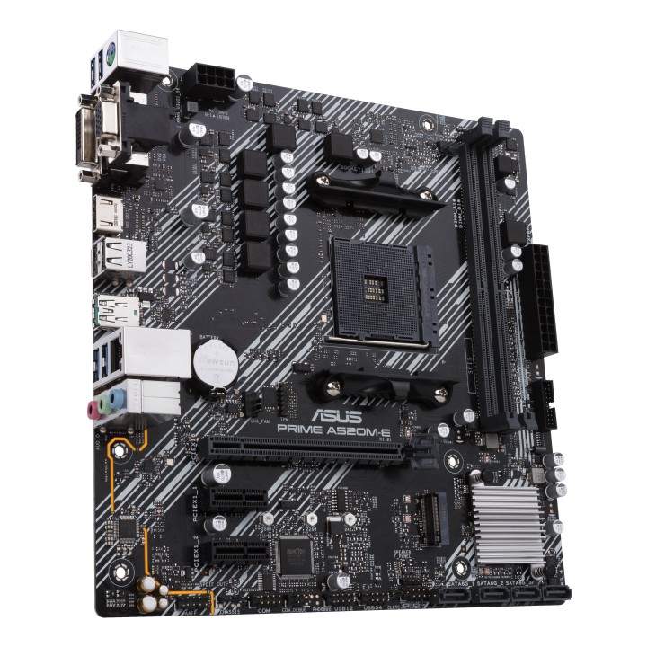 ASUS PRIME A520M-E/CSM: (AM4) 2DDR4 HDMI VGA DVI-D mATX
