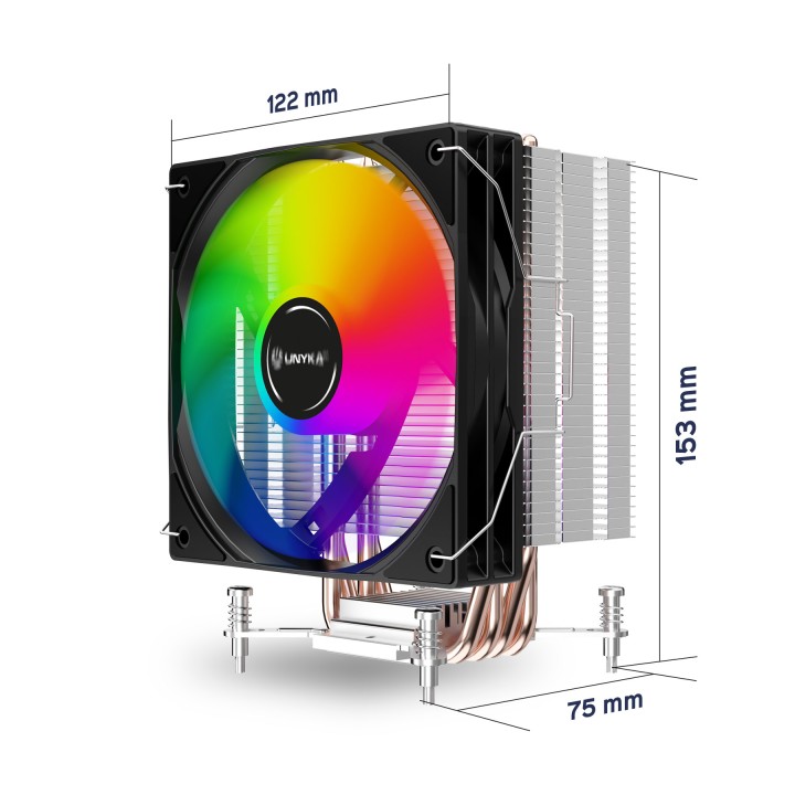 Disipador CPU Unyka UNYCOOL H41 ARGB (UK324012A)