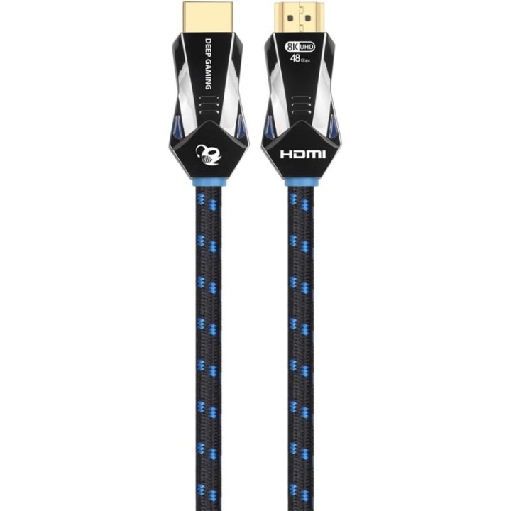 Deep Gaming Cable Trenzado HDMI 2.1 48G Alta Velocidad 8K/60hz 4K/120hz HDR Dinámico 2m