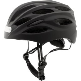 Coolbox M02 Casco con Luz LED Frontal/Trasera para Patinete o Bicicleta Talla L Negro