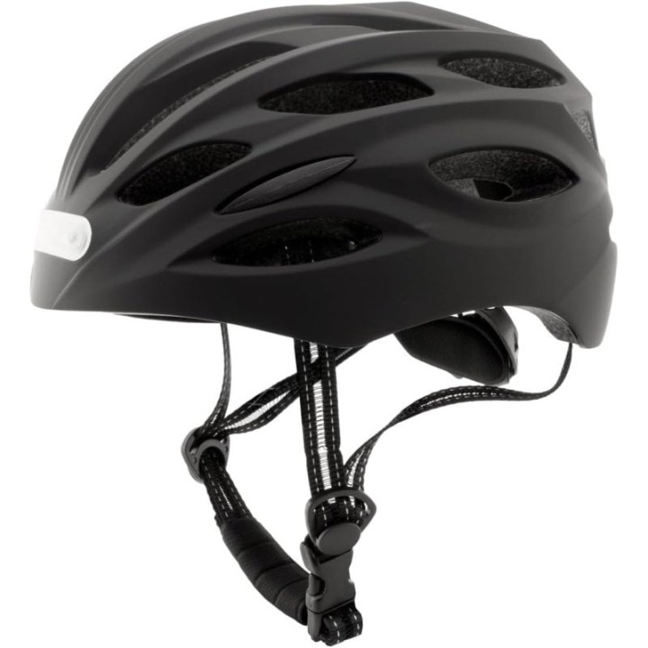 Coolbox M02 Casco con Luz LED Frontal/Trasera para Patinete o Bicicleta Talla L Negro
