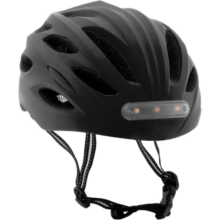 Coolbox M02 Casco con Luz LED Frontal/Trasera para Patinete o Bicicleta Talla L Negro