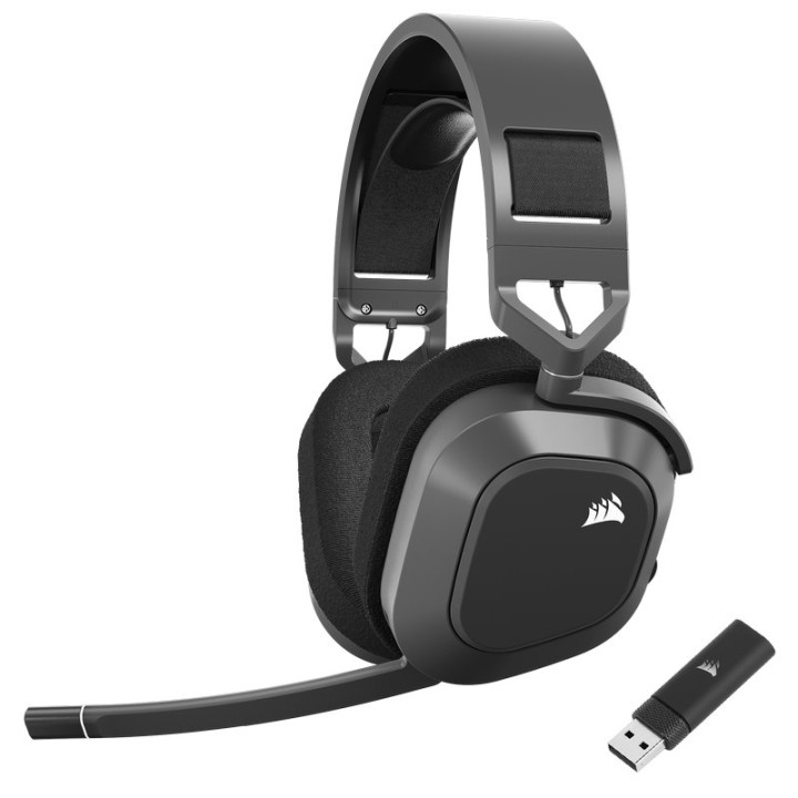 Corsair HS80 Max Wireless Auriculares Gaming Premium Inalámbricos Carbón