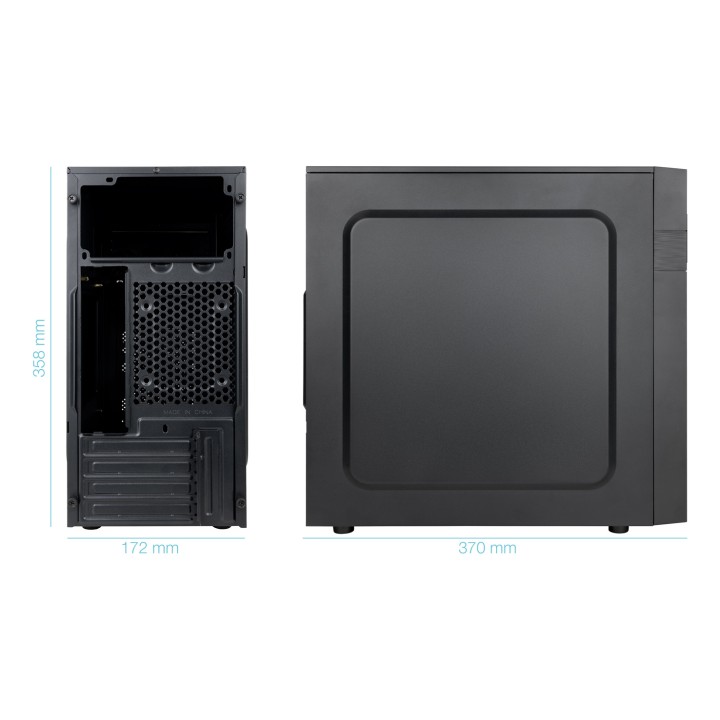 Caja Tooq IsoBox Ultra 500W USB-C mATX (TQC-4701-SP)