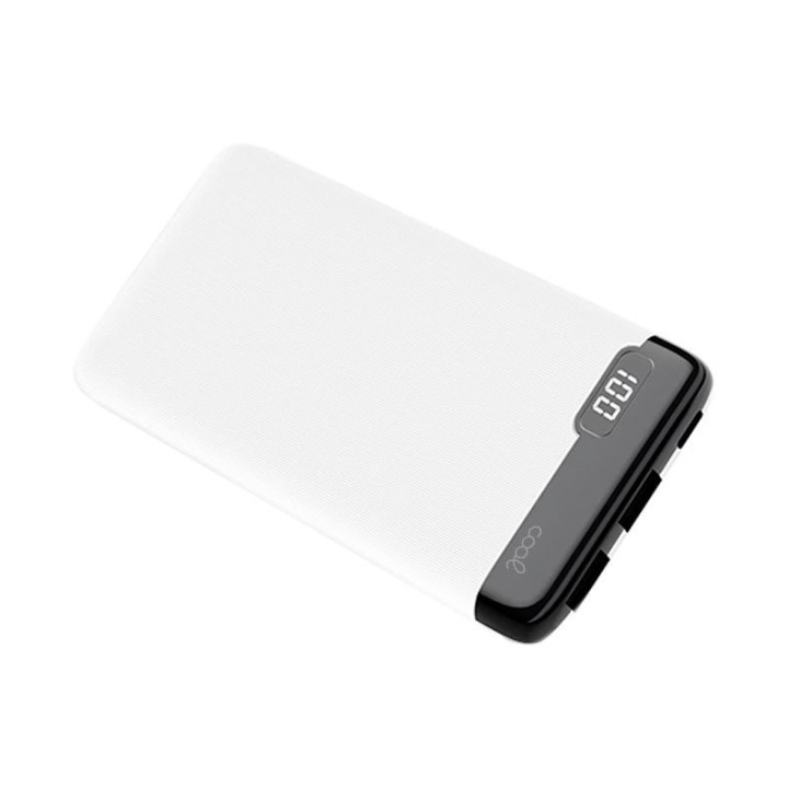 Cool Slim Batería Externa Universal Power Bank 10.000mAh 2xUSB/2A Blanco
