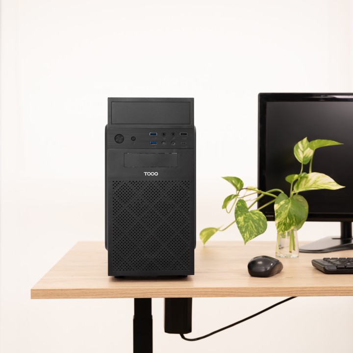 Caja Tooq IsoBox Ultra 500W USB-C mATX (TQC-4701-SP)