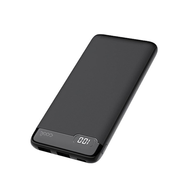 Cool Slim Batería Externa Universal Power Bank 10.000mAh 2xUSB/2A Negro