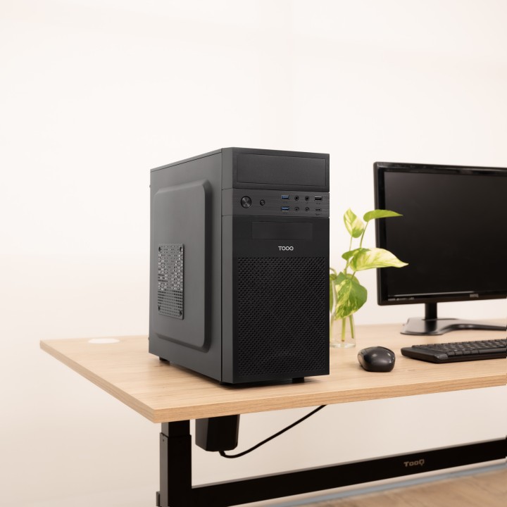 Caja Tooq IsoBox Ultra 500W USB-C mATX (TQC-4701-SP)