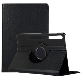 Cool Funda Giratoria Polipiel Lisa Negra para Samsung Galaxy Tab S7 FE T736 12.4"