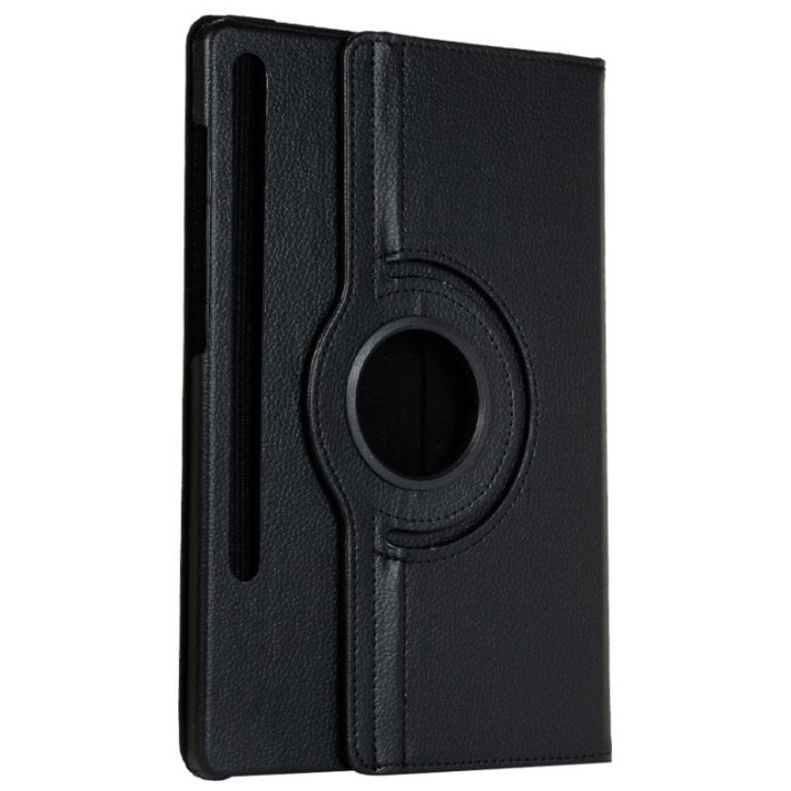 Cool Funda Giratoria Polipiel Lisa Negra para Samsung Galaxy Tab S7 FE T736 12.4"