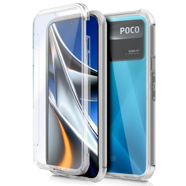 Cool Funda Silicona 3D Transparente Frontal/Trasera para Xiaomi Poco X4 Pro 5G