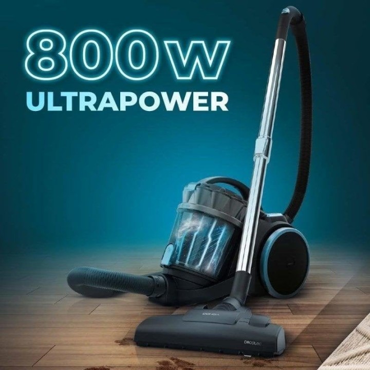 Cecotec Conga Rockstar Multicyclonic XL Animal Plus Aspirador de Trineo Multiciclónico sin Bolsa 800W 4L