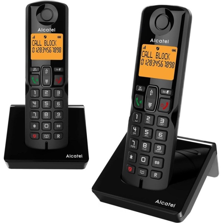 Alcatel S280 Duo Telefonos Inalámbricos Negros