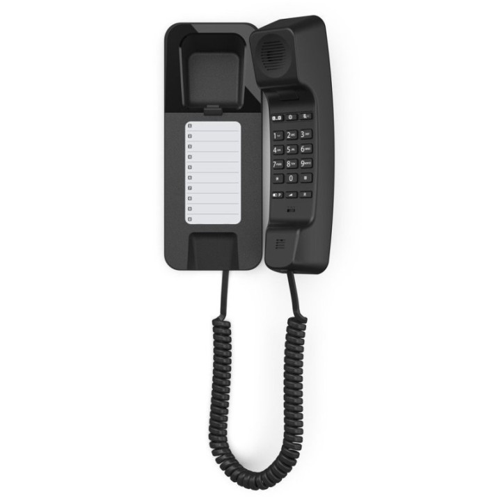 Gigaset Desk 200 Teléfono Fijo de Pared/Sobremesa Negro