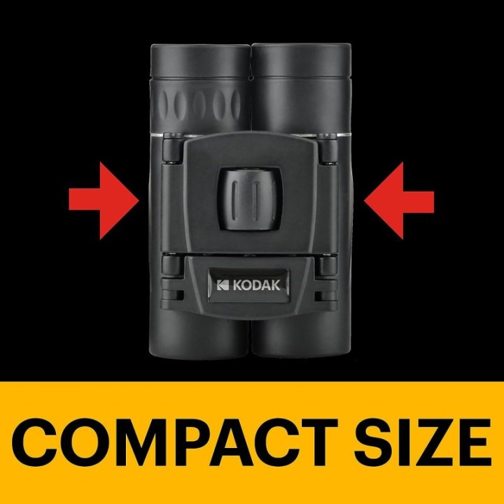 Kodak CS200 Binocular Compacto Aumento 8x Visión de 126m a 1000m Negro